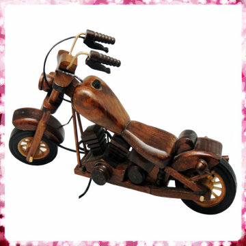 Modelo de moto de madera memorable para la decoración del hogar